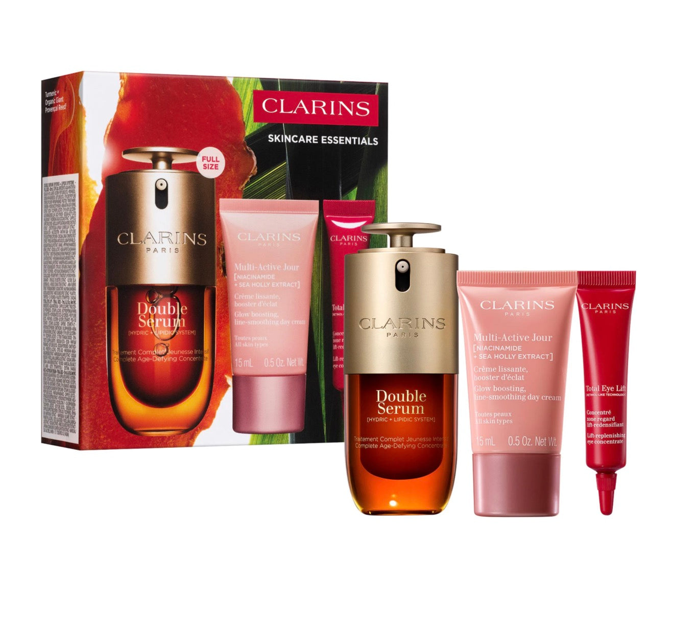 Clarins 
Anti Aging Skincare Essentials Set