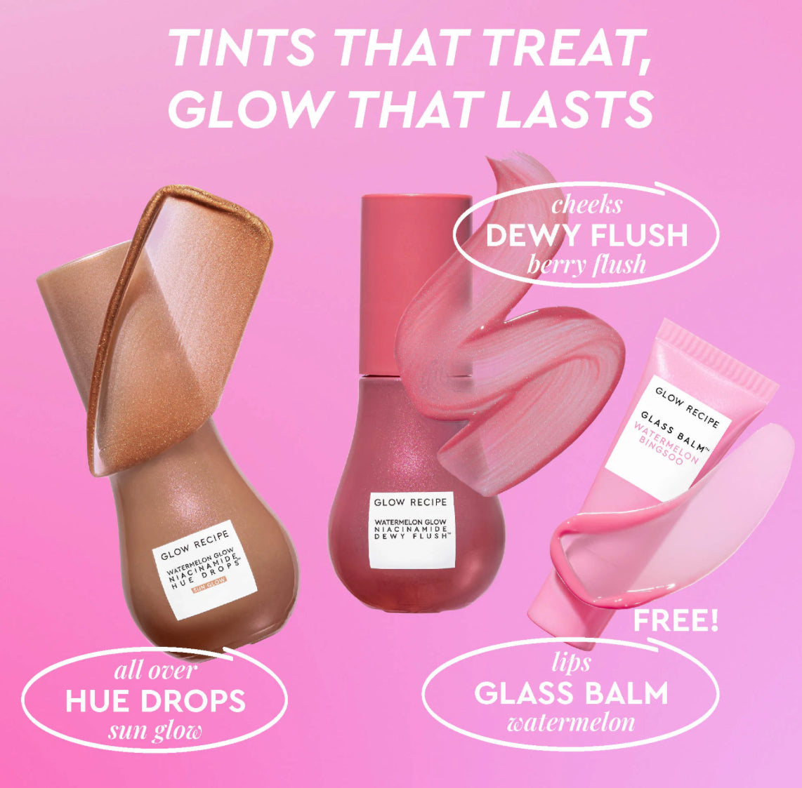 Glow Recipe 
Best of Glow Hues - Tinted Serum, Cheek & Lip Gift Set