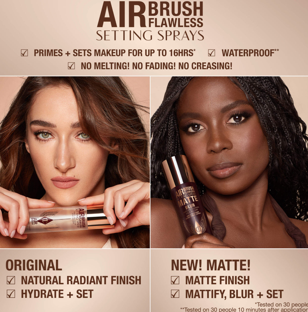 Charlotte Tilbury 
Airbrush Flawless Matte Blurring & Waterproof Setting Spray