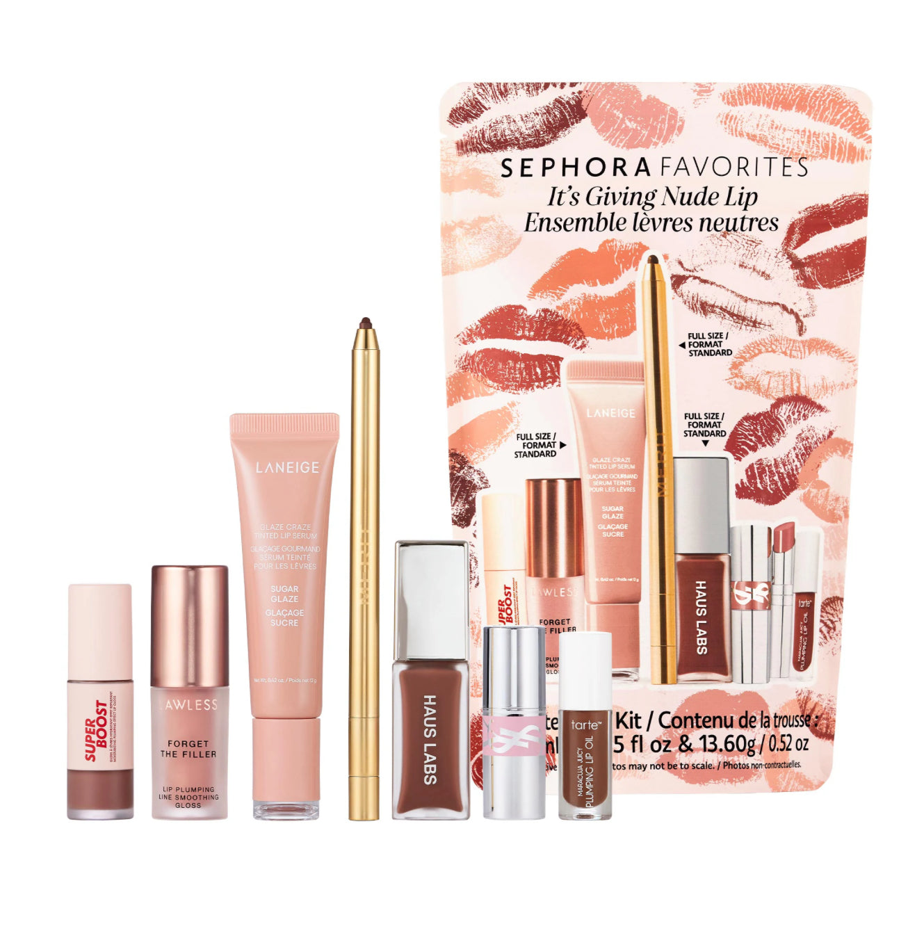 Sephora Favorites 
It's Giving Nude Lip Makeup Value Set