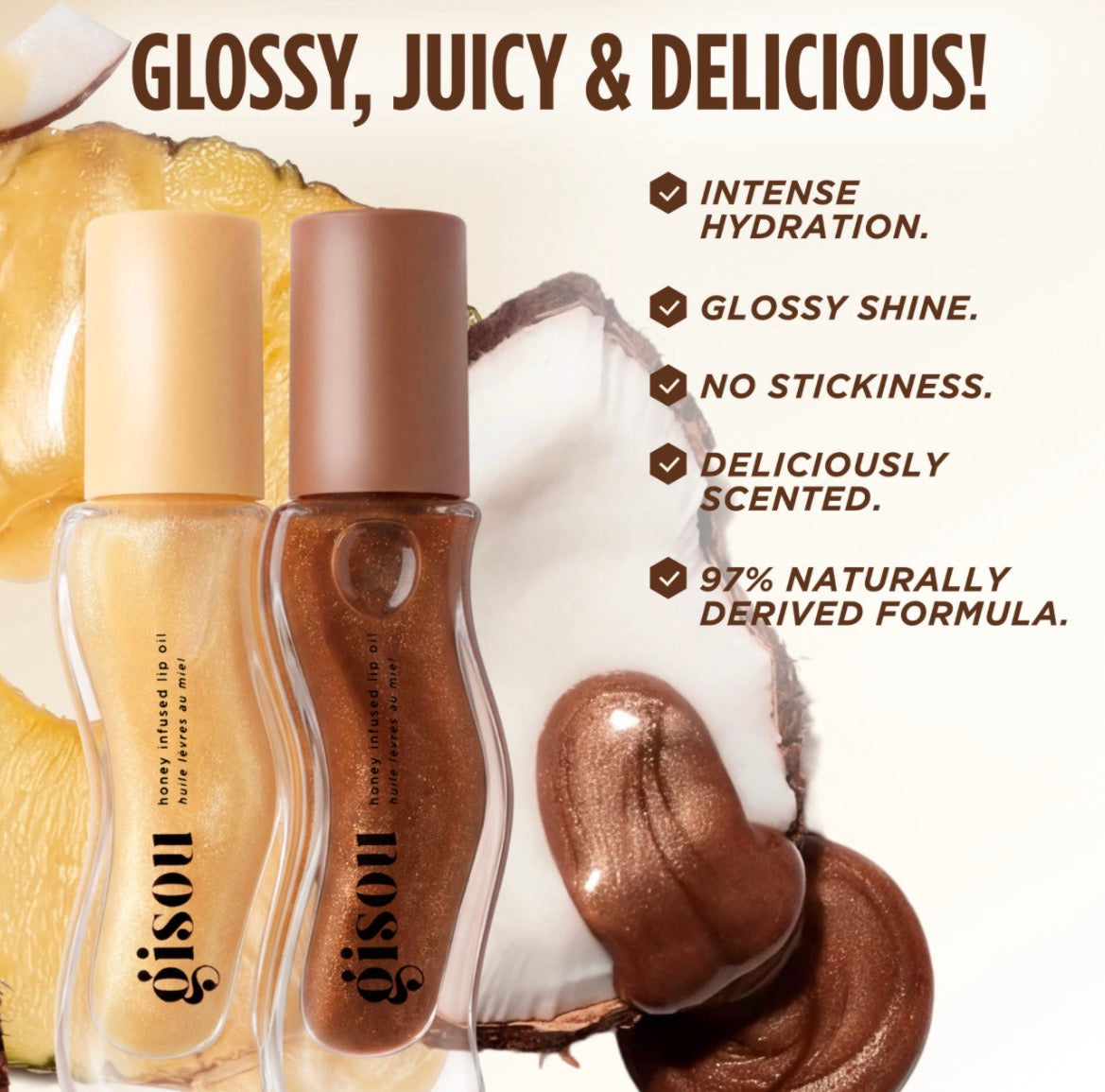 Gisou 
Honey Infused Hydrating Lip Oil