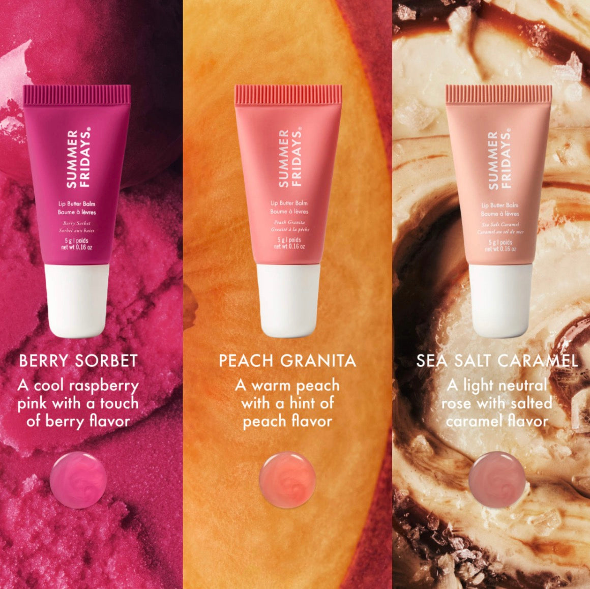Summer Fridays 
The Sweet Summer Minis Lip Butter Balm Trio Set