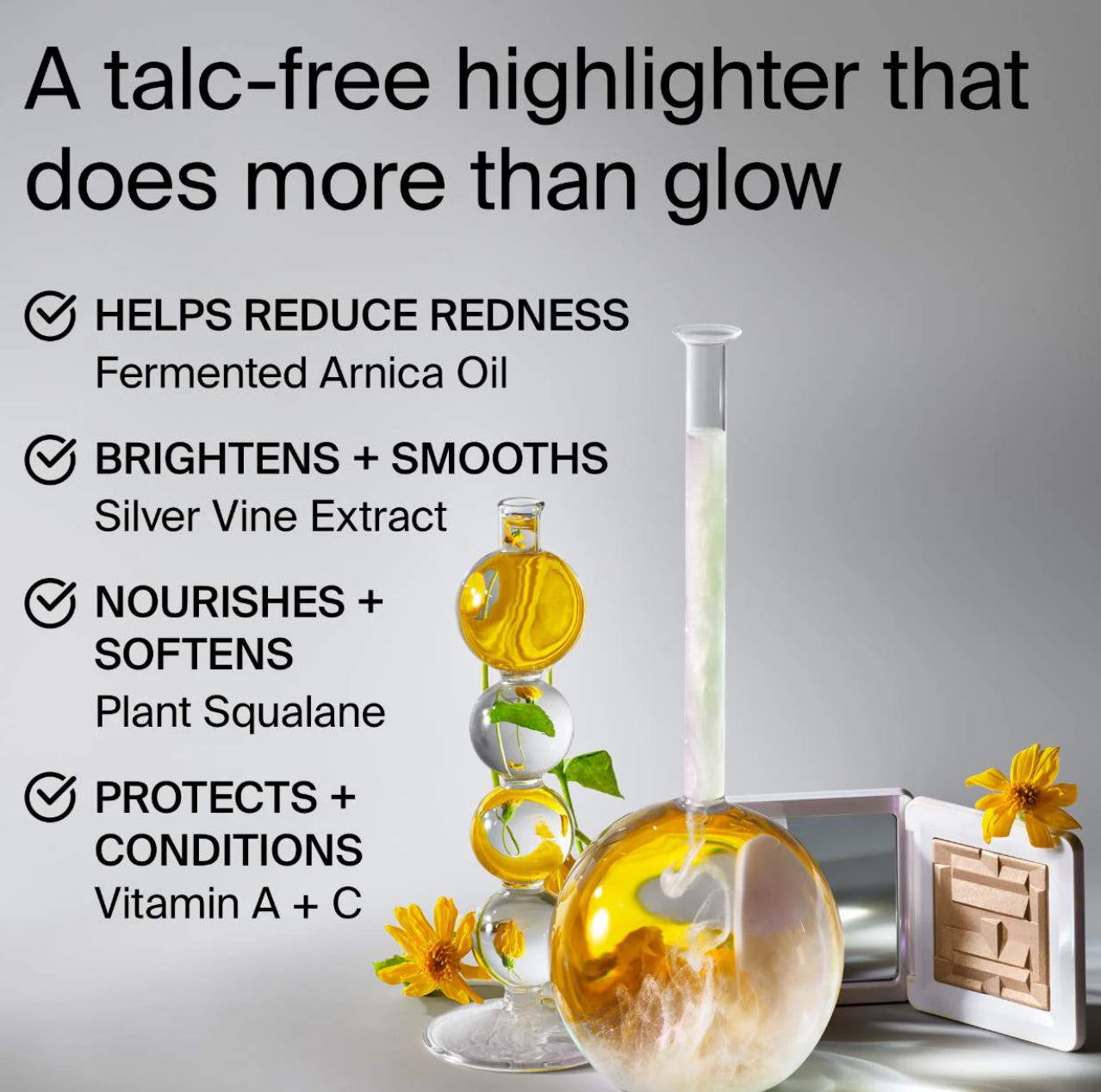 HAUS LABS BY LADY GAGA 
Bio-Radiant Gel-Powder Illuminating Highlighter with Fermented Arnica