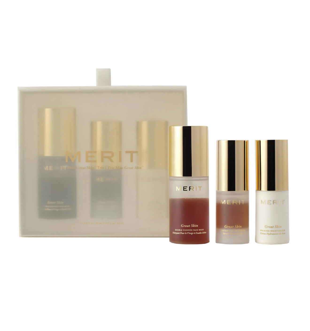 MERIT 
Mini Great Skin Skincare Essentials Gift Set