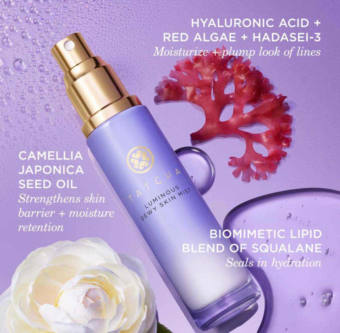 Tatcha 
Luminous Dewy Skin Mist 2-in-1 Hydrator & Finishing Spray