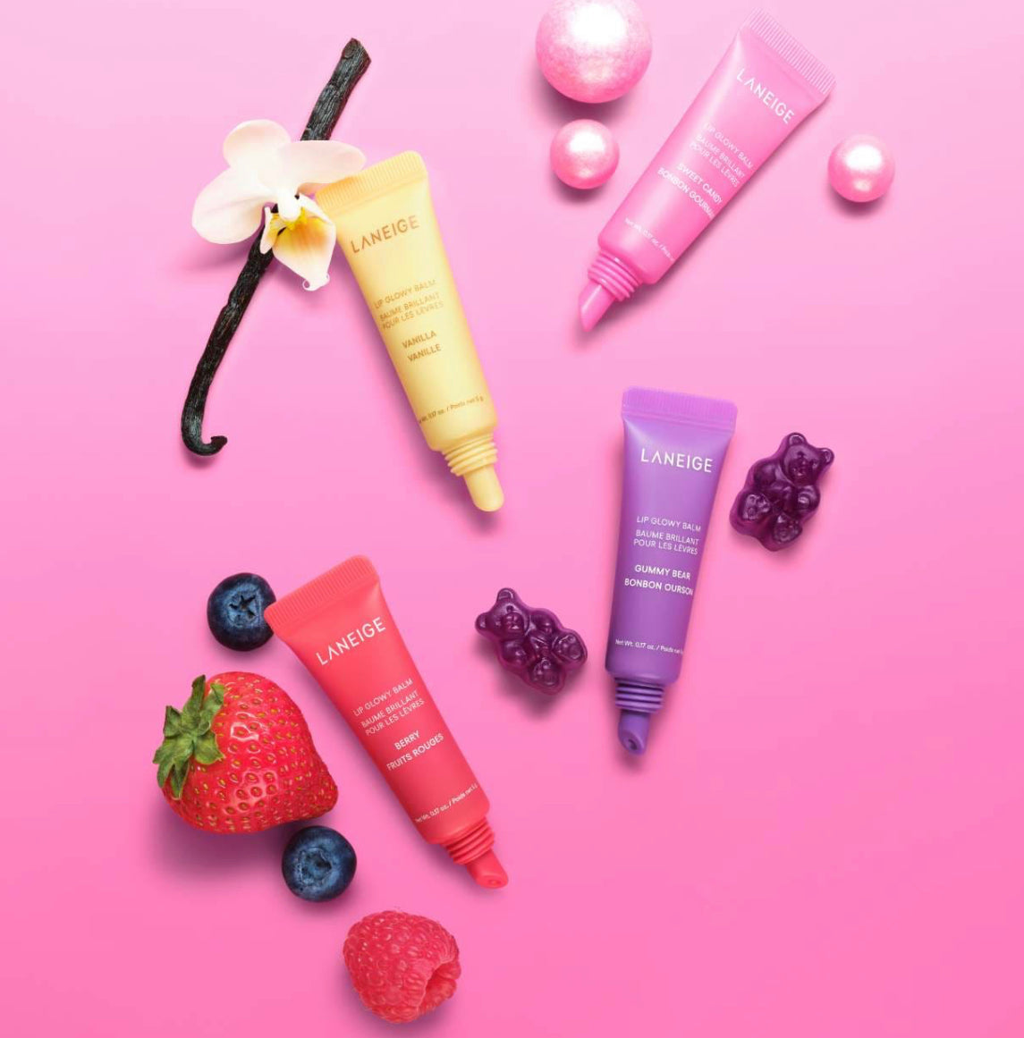 LANEIGE 
Mini Lip Glowy Balm Set - Set Bálsamo labios