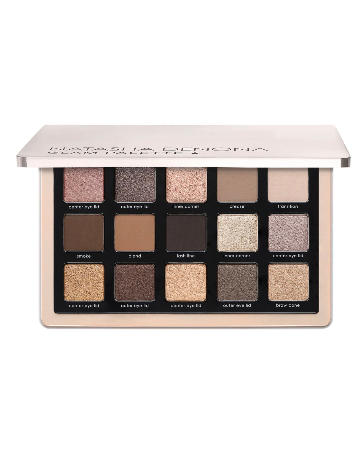 NATASHA DENONA Glam Eyeshadow Palette
Paleta de sombras de ojos Glam