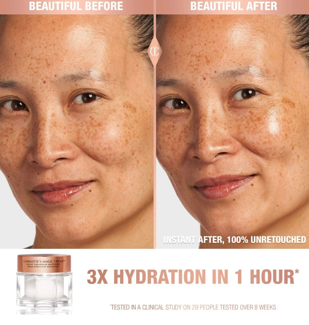 Charlotte Tilbury 
Magic Cream Anti-Aging Moisturizer with Hyaluronic Acid 50ML