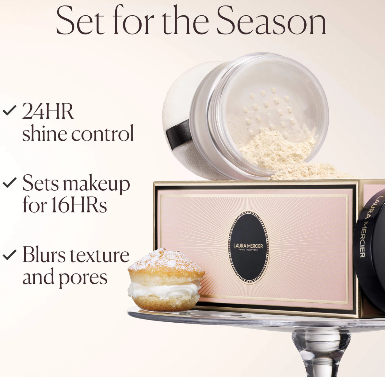 Laura Mercier 
Indulgent Icons Translucent Loose Powder & Velour Puff Duo Gift Set