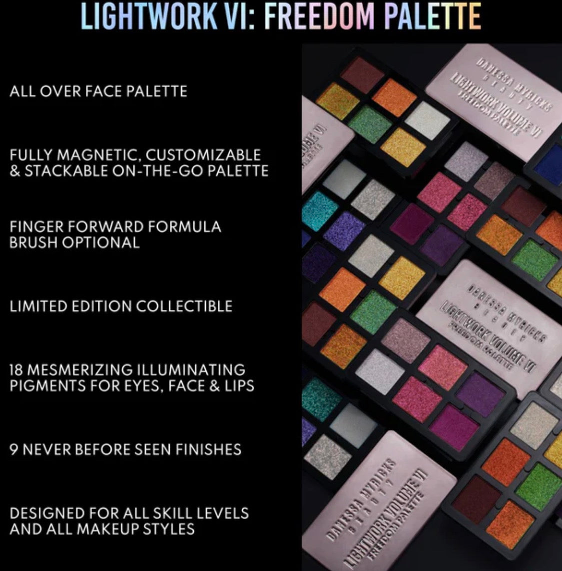 Lightwork VI Freedom Palette DANESSA MYRICKS BEAUTY
