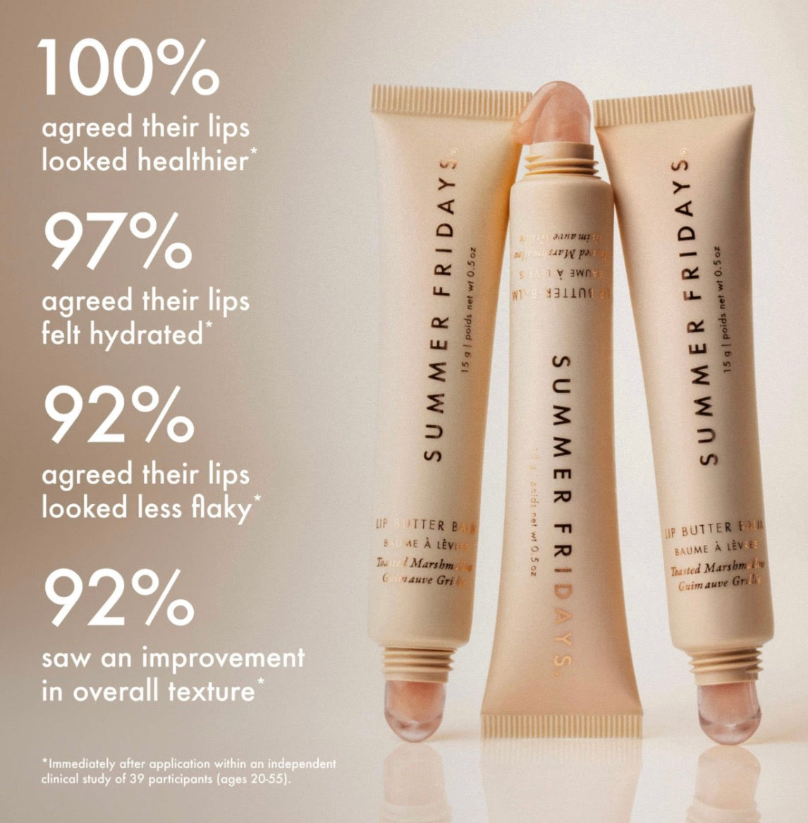 Summer Fridays 
Lip Butter Balm Treatment for Hydration + Nourishing Shine
