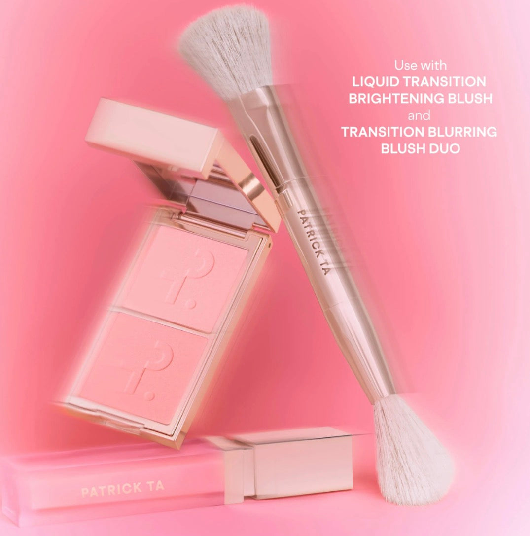 PATRICK TA 
Dual Ended Transition Blush Brush