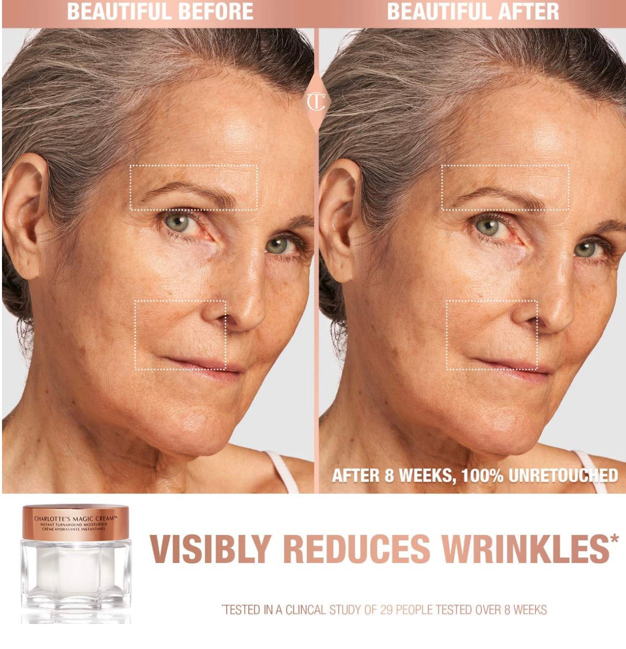 Charlotte Tilbury 
Magic Cream Anti-Aging Moisturizer with Hyaluronic Acid 50ML