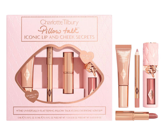 Charlotte Tilbury
Pillow Talk Iconic Lip & Cheek Secrets Set Labiales Iluminador