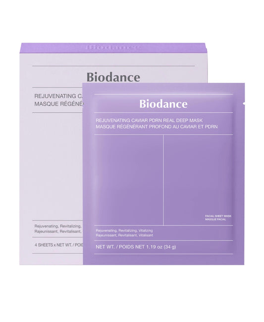 Biodance 
Rejuvenating Caviar PDRN Real Deep Mask - 4 Pack for Natural Skin Renewal & Firming