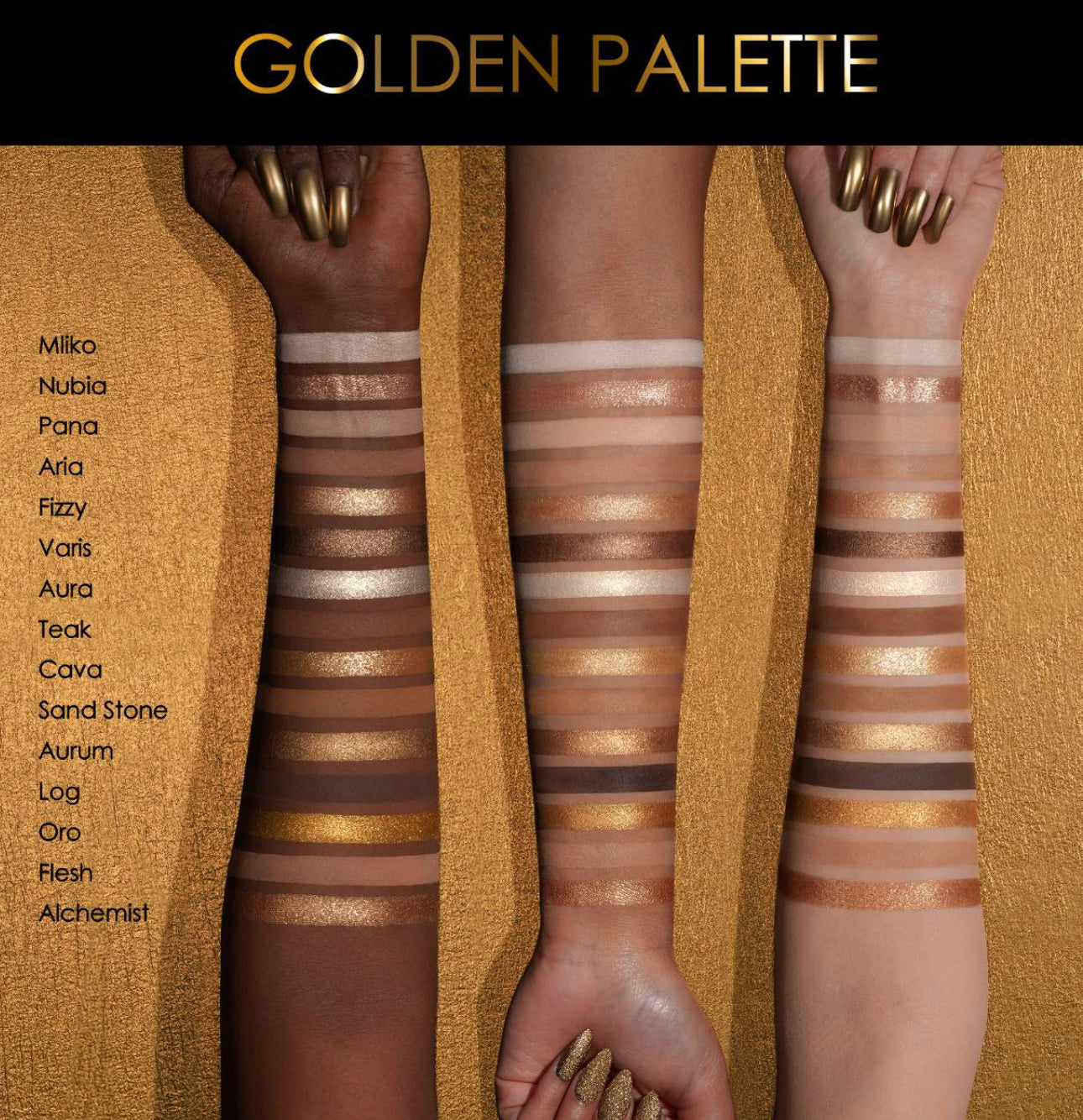 NATASHA DENONA
Golden Eyeshadow Palette