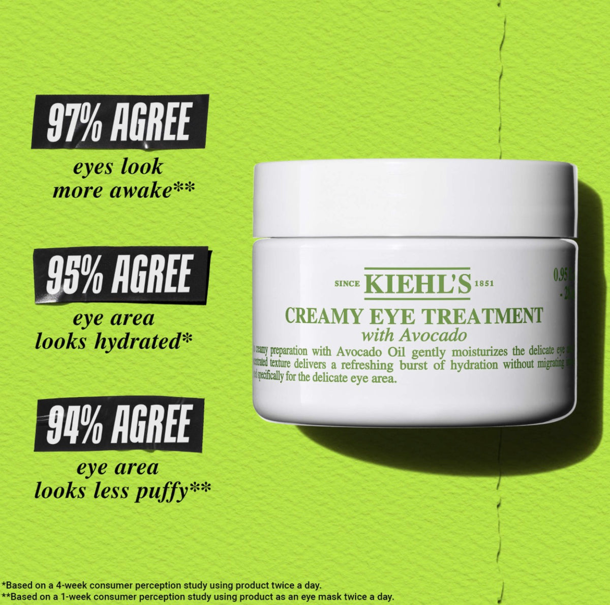Kiehl's Since 1851 
Mini Avocado Eye Cream for Brightening & Depuffing