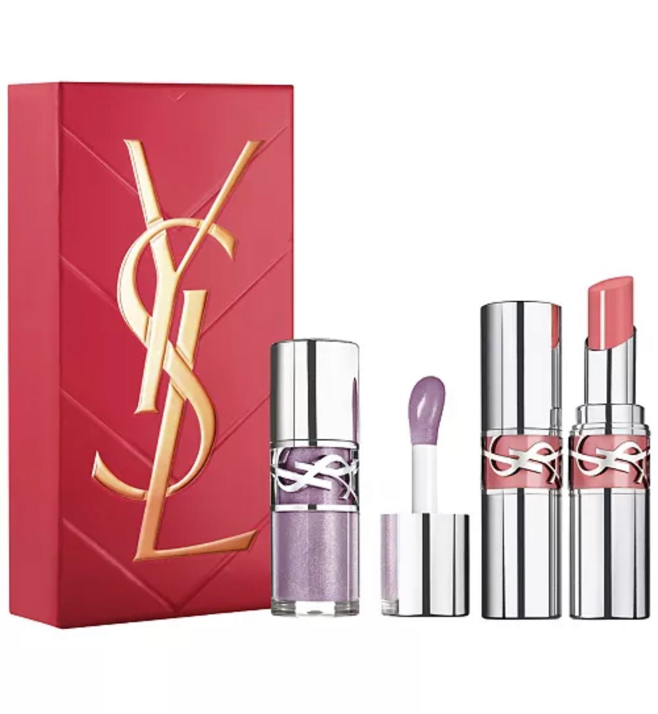 Yves Saint Laurent FULL SIZE 
2 piezas. Set de regalo Loveshine Plumping Lip Oil Gloss y Lip Oil Stick