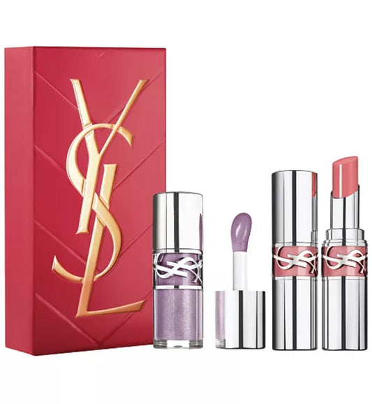 Yves Saint Laurent FULL SIZE 
2 piezas. Set de regalo Loveshine Plumping Lip Oil Gloss y Lip Oil Stick