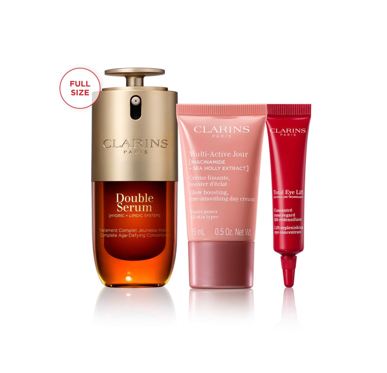 Clarins 
Anti Aging Skincare Essentials Set