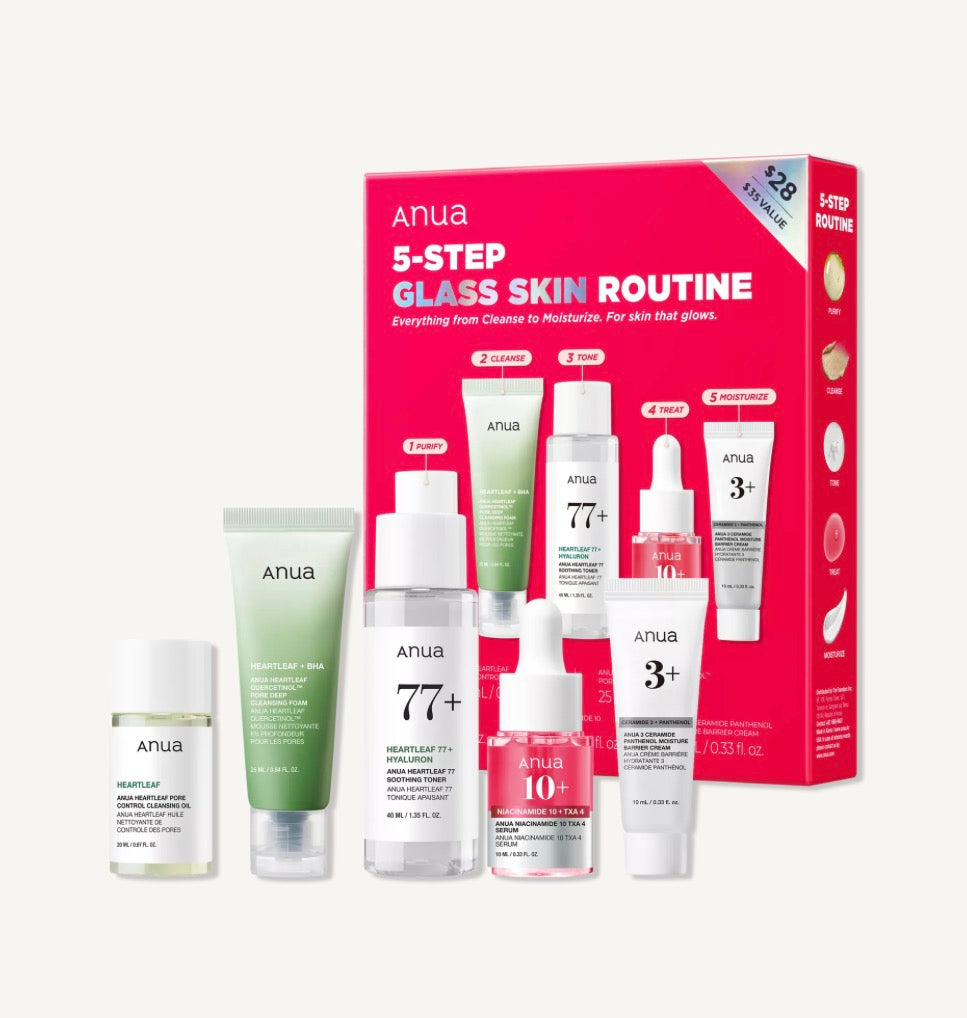 ANUA
5-Step Glass Skin Routine Set
