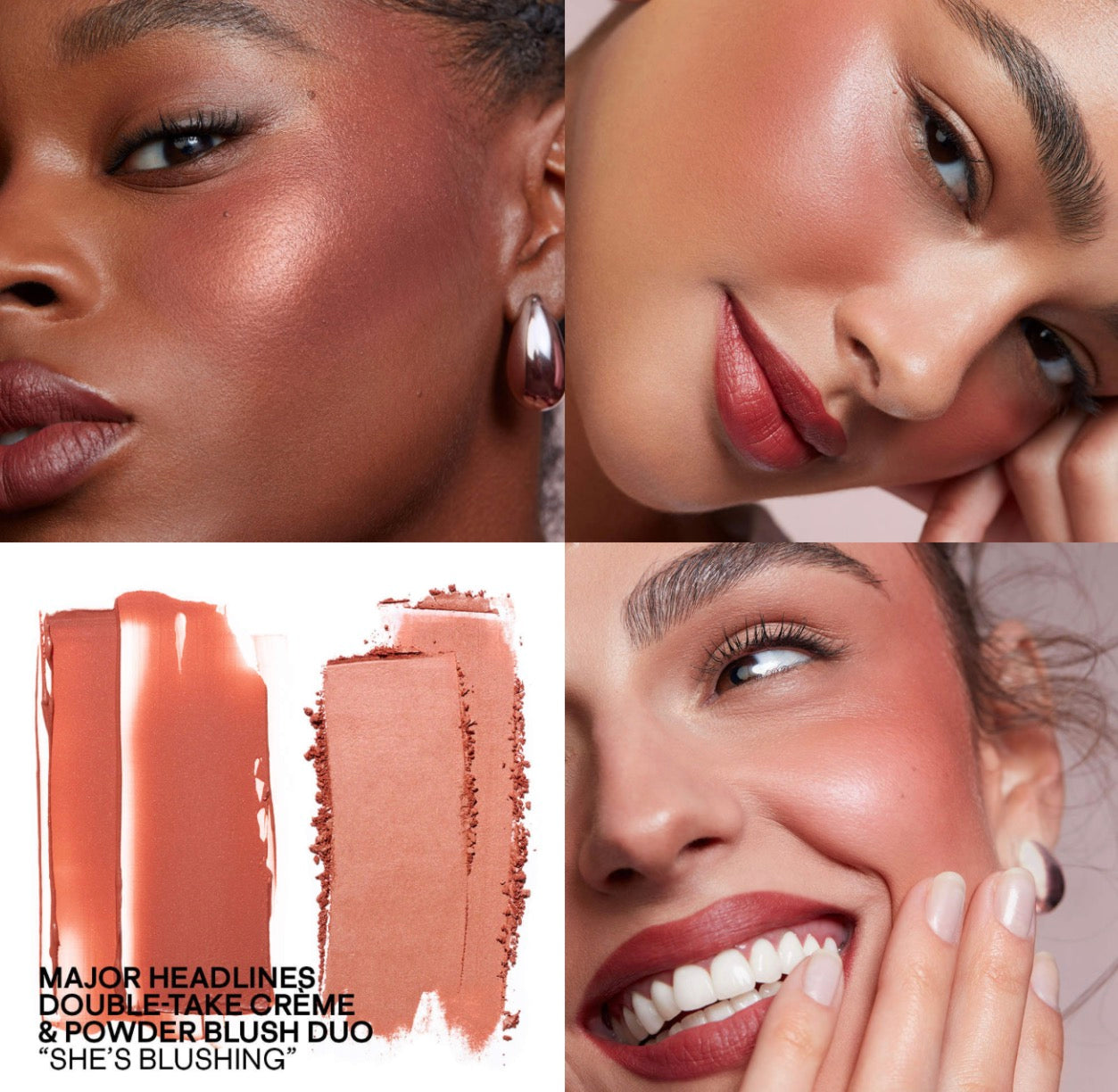 PATRICK TA 
Mini Major Headlines Double-Take Crème & Powder Blush Duo