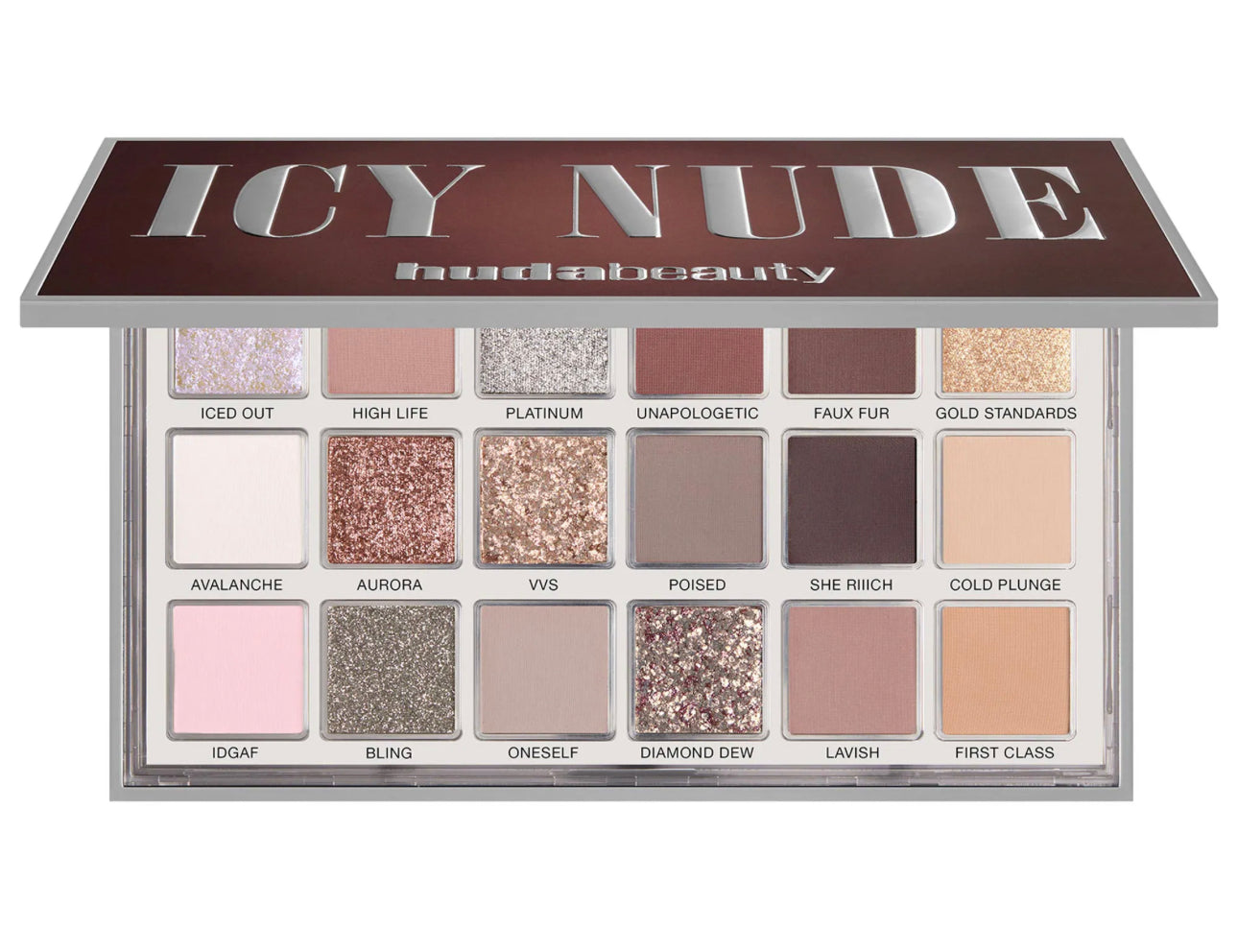 HUDA BEAUTY
Icy Nude Eyeshadow Palette