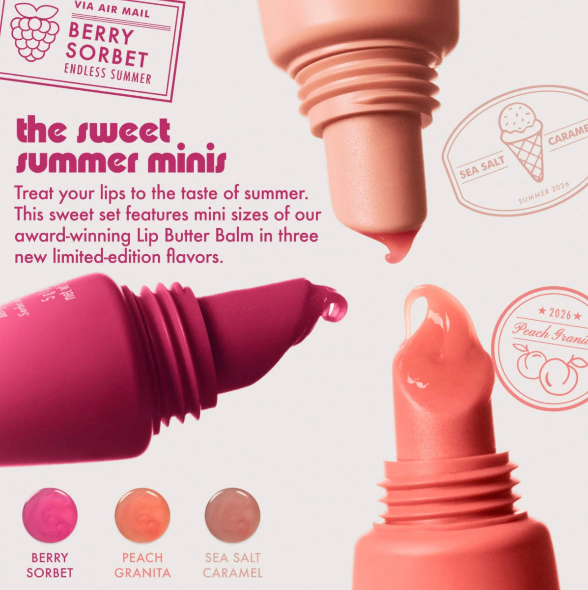 Summer Fridays 
The Sweet Summer Minis Lip Butter Balm Trio Set