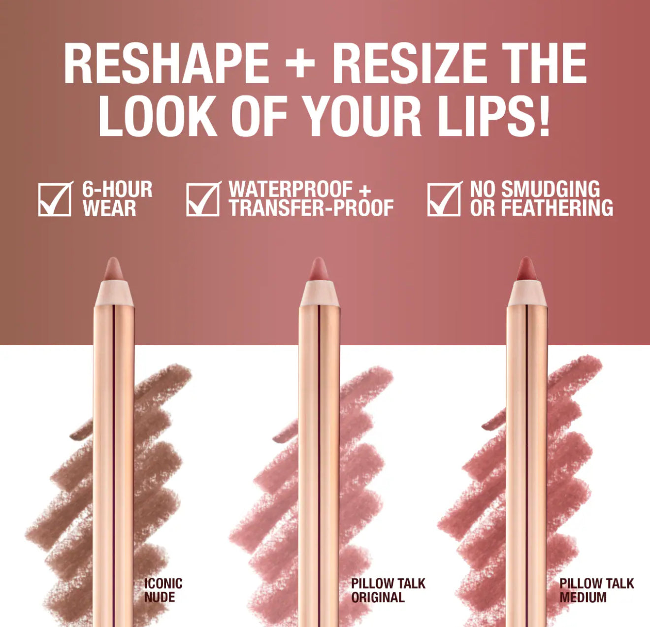 Charlotte Tilbury 
Mini Iconic Lip Cheat Lip Liner Trio