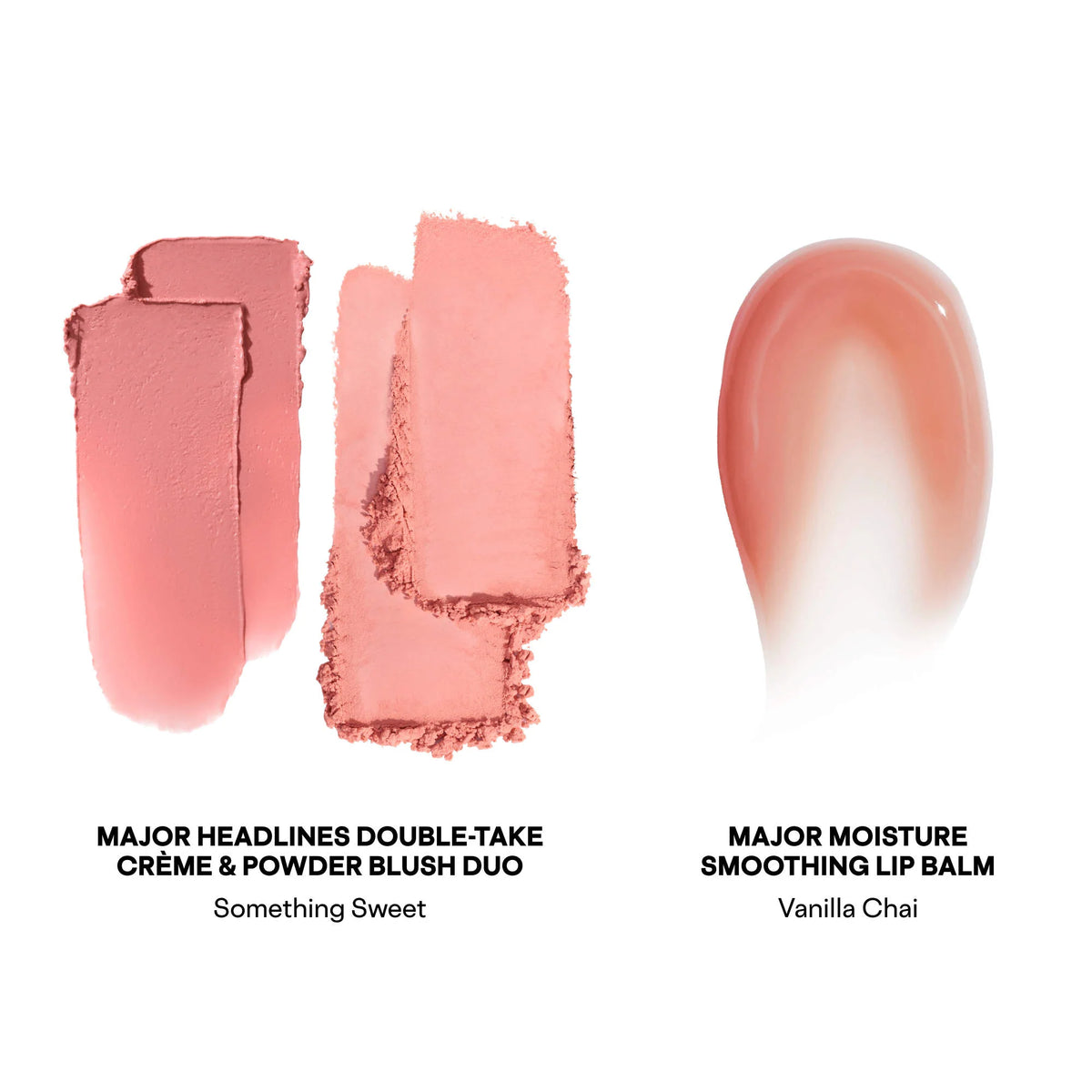 PATRICK TA 
Major Headlines Double-Take Crème & Powder Blush Duo & Lip Balm Makeup Gift Set