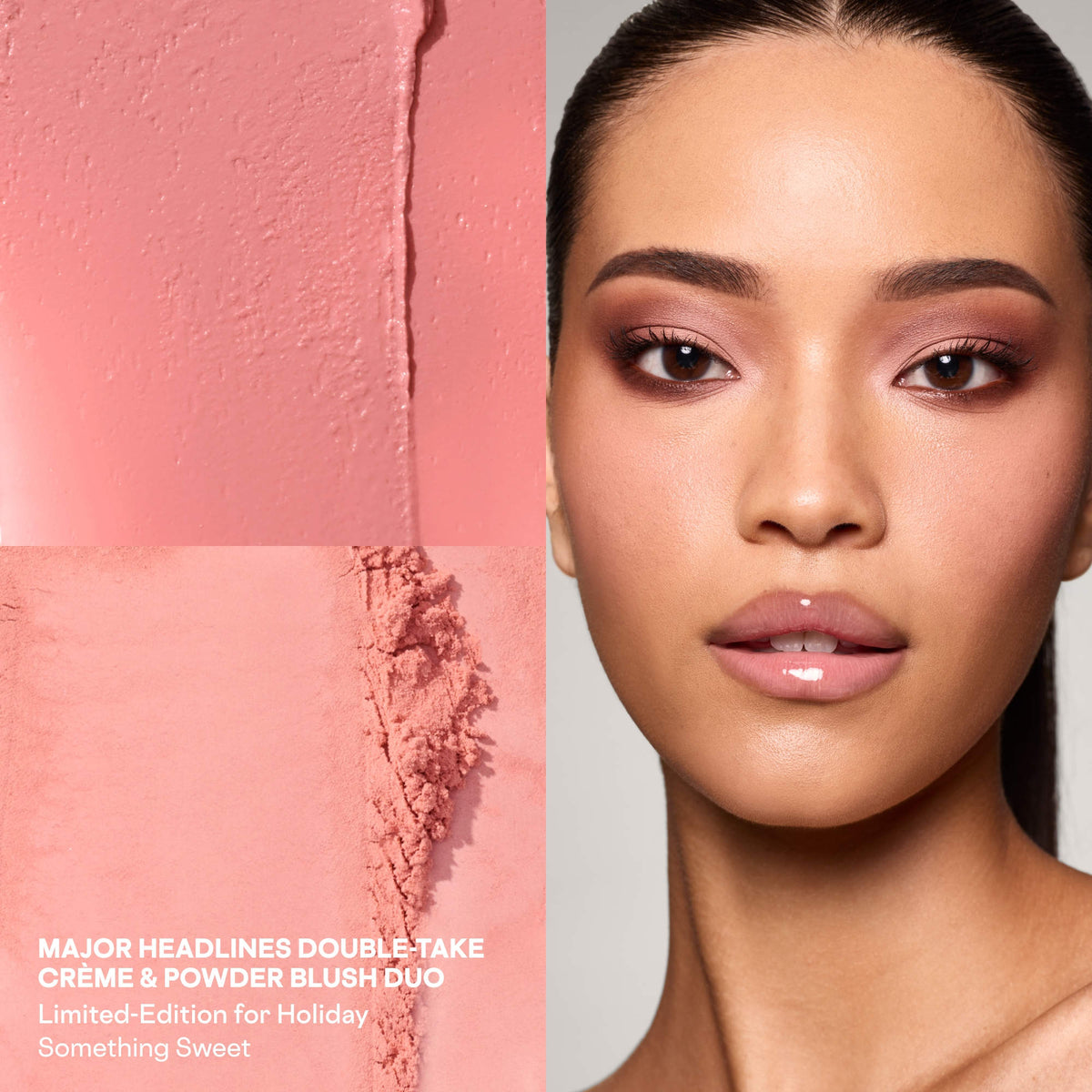 PATRICK TA 
Major Headlines Double-Take Crème & Powder Blush Duo & Lip Balm Makeup Gift Set