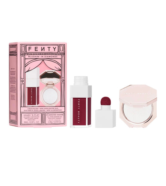 Fenty Beauty By Rihanna Blushin' In Diamonds Liquid Blush + Highlighter Duo Makeup Set