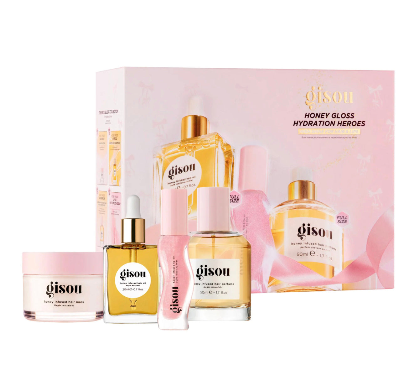 Gisou Honey Gloss Hydration Heroes Hair Value Set