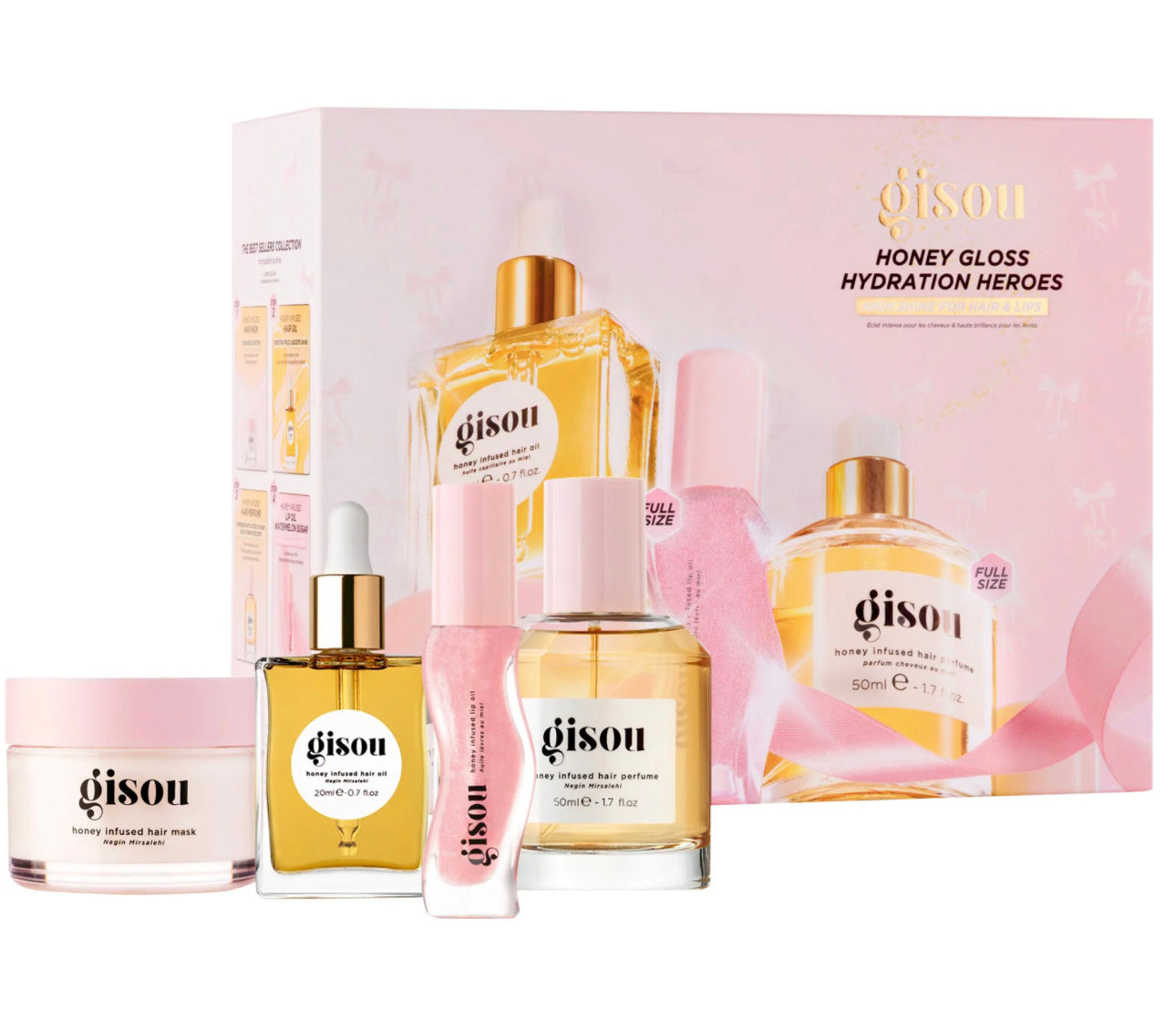 Gisou Honey Gloss Hydration Heroes Hair Value Set